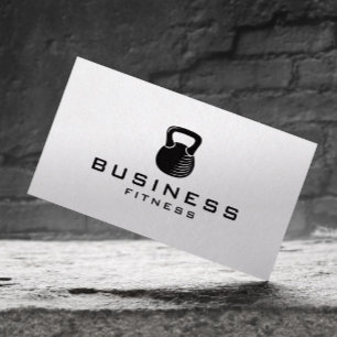Fitness Personal Trainer Kettlebell Minimalist Visitekaartje
