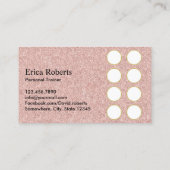 Fitness Personal Trainer Roos Gold Glitter Loyalty (Achterkant)