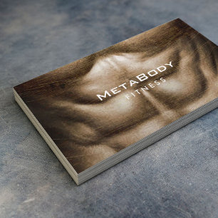 Fitness Personal Trainer Sterke Body Bodybuilder Visitekaartje