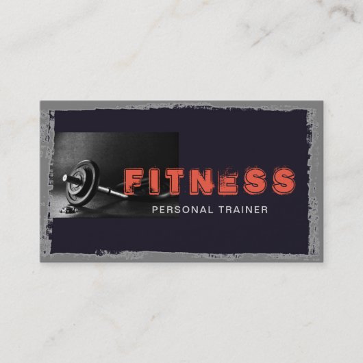 Fitness Personal Trainer Visitekaartje (Voorkant)