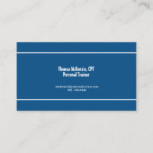 Fitness Personal Trainer Visitekaartje (Achterkant)