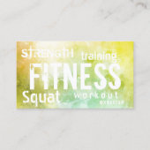 Fitness Personal Trainer Waterverf Loyalty (Voorkant)