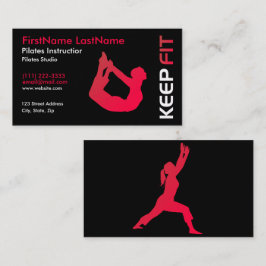 Fitness Pilates Instructor Visitekaartje