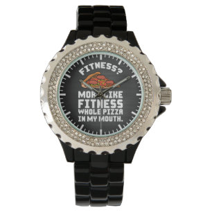 Fitness Pizza Horloge