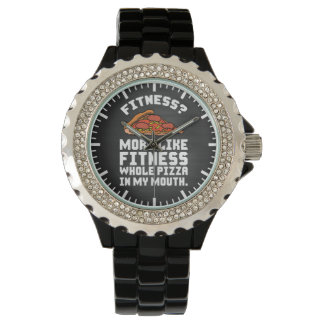Fitness Pizza Horloge