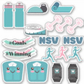 Fitness planner stickers (Voorkant)