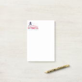 fitness post-it® notes (Op bureau)