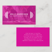 Fitness pro carte de visite moderne avec photo (Devant / Derrière)