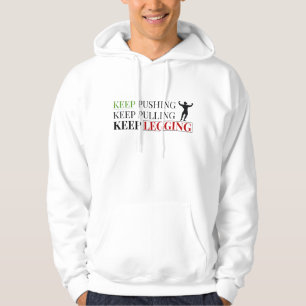 Fitness Quote Pullover Hoodie – Minimal Tekst Ontw