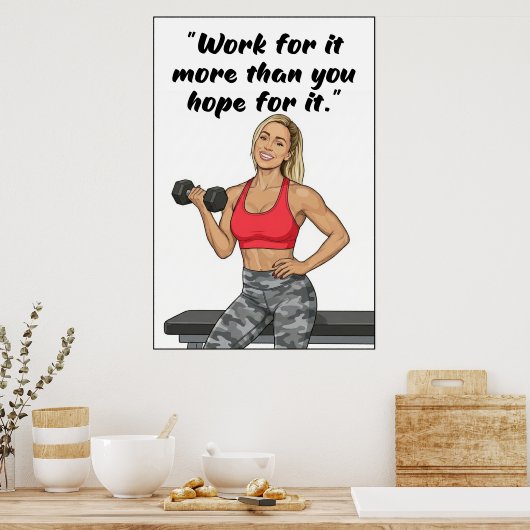 Fitness Quotes Poster (Cuisine)