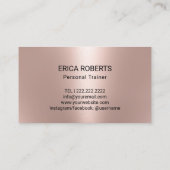 Fitness Rose Gold 10 Classe Pass Fidélité (Dos)