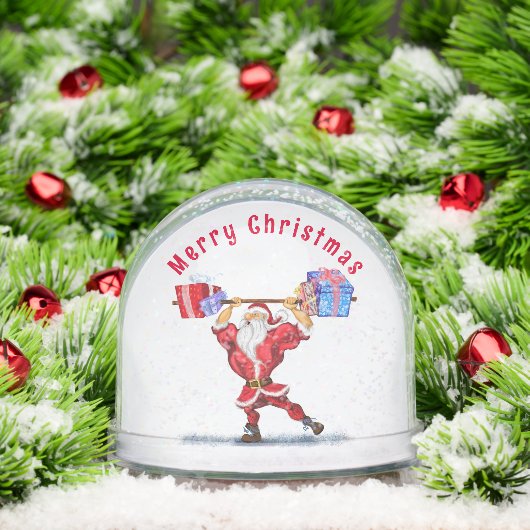 Fitness Santa Christmas Snow Globe (Noël)