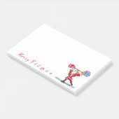 Fitness Santa Post-it® notes (Schuin)