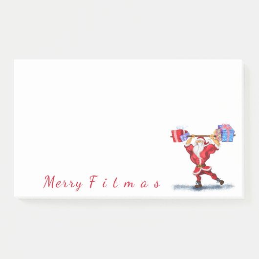 Fitness Santa Post-it® notes (Voorkant)