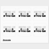 Fitness Snatch Vierkante Sticker (Vel)