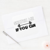Fitness Snatch Vierkante Sticker (Envelop)