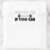 Fitness Snatch Vierkante Sticker (Tas)