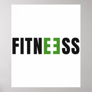 Fitness - Sterkte - Leven in de sportschool - Trai Poster