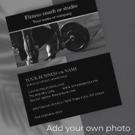 Fitness studio centrum coach instructeur visitekaartje