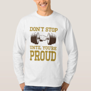 Fitness T-shirt  Motivatie Shirten   Workout