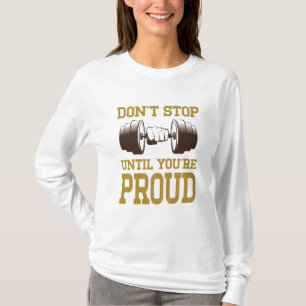 Fitness T-shirt  Motivatie Shirten   Workout