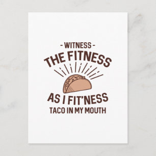 Fitness Taco Briefkaart