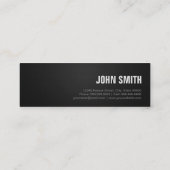 Fitness Trainer - Black Silver Stripes Mini Visitekaartje (Achterkant)
