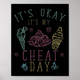 Fitness Trainer geeft een ijsje... Poster