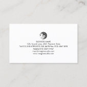 Fitness Trainer Gym Monogram Carte de visite (Dos)