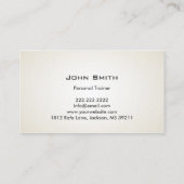 Fitness Trainer I'm Mogelijk Professional Visitekaartje (Achterkant)