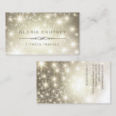 Fitness Trainer - Sparking Bokeh Glitter Visitekaartje (Voorkant / Achterkant)