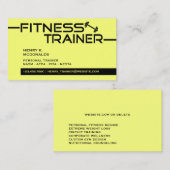 Fitness Trainer Visitekaartje (Voorkant / Achterkant)