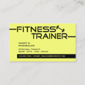 Fitness Trainer Visitekaartje (Voorkant)