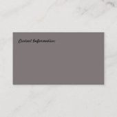 Fitness Trainer Visitekaartje (Achterkant)