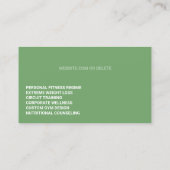 Fitness Trainer Visitekaartje (Achterkant)