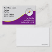 Fitness Trainer Visitekaartjes (Voorkant / Achterkant)