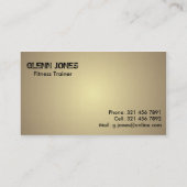 Fitness Trainer - Visitekaartjes (Achterkant)