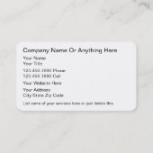 Fitness Trainer Visitekaartjes (Achterkant)