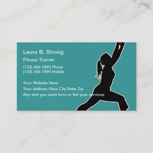 Fitness Trainer Visitekaartjes