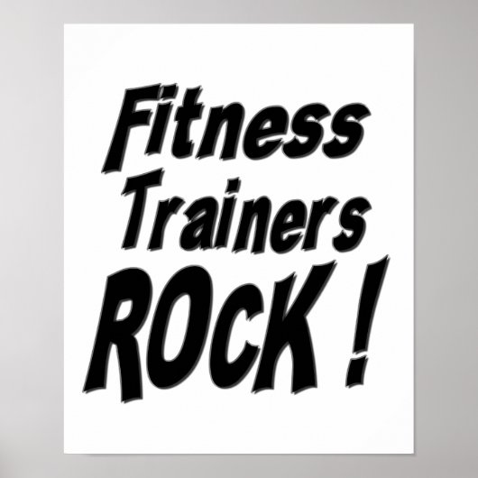 Fitness Trainers Rock! Poster afdrukken (Voorkant)