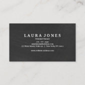 Fitness Training Professioneel Donker Blackboard Visitekaartje (Achterkant)