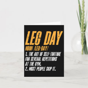 Fitness Training Workout Gym Leg Dag Definitie Kaart