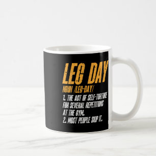Fitness Training Workout Gym Leg Dag Definitie Koffiemok