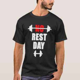 fitness van gym-carrosserie op rustdag t-shirt