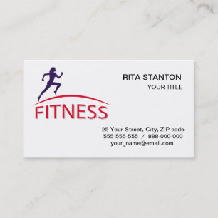 fitness visitekaartje