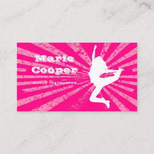 Fitness Visitekaartje Dance Pink
