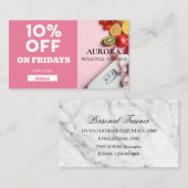 Fitness voor persoonlijke trainers visitekaartje (Voorkant / Achterkant)