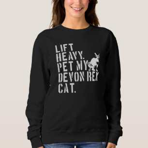 Fitness Workout Lift Heavy Pet My Devon Rex Cat Trui