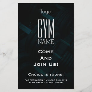 Fitnessclub promo flyer