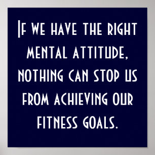 Fitnessdoelstellingen Poster